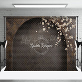 Lofaris Dark Retro Arch Floral Wedding Photography Backdrop